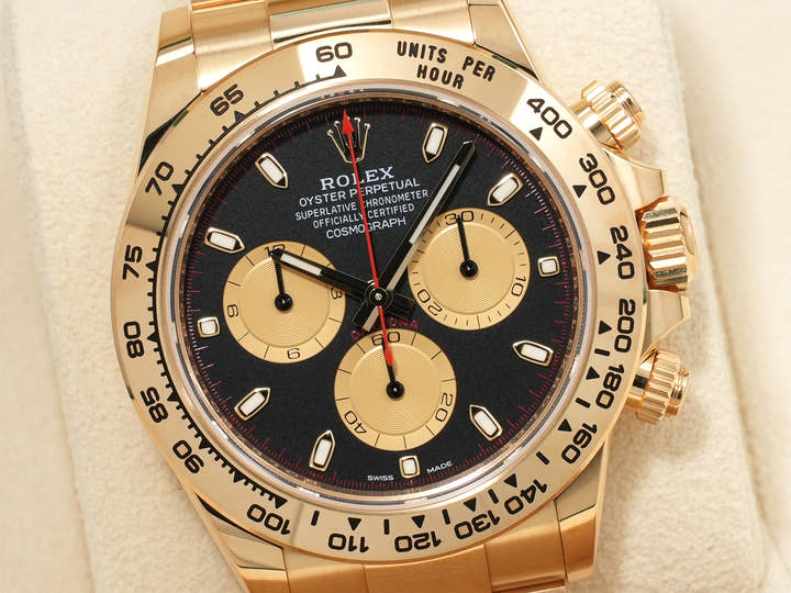 ロレックス デイトナ Ref.116508 イエローゴールド ブラックxゴールド文字盤 未使用 txj6j2qd