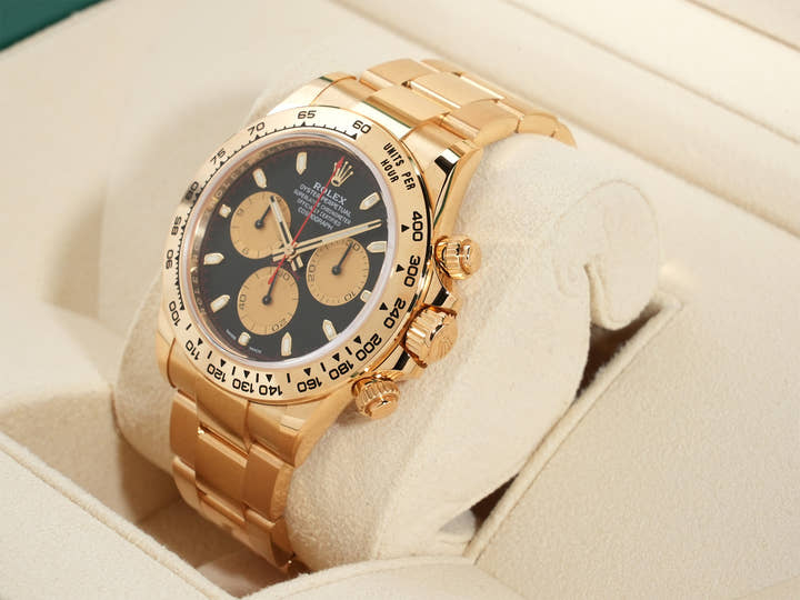 ロレックス デイトナ Ref.116508 イエローゴールド ブラックxゴールド文字盤 未使用 txj6j2qd