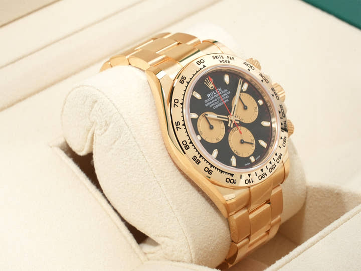 ロレックス デイトナ Ref.116508 イエローゴールド ブラックxゴールド文字盤 未使用 txj6j2qd