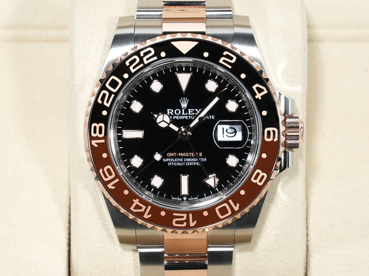 ロレックス GMTマスターII Ref.126711CHNR ステンレススチール/エバーローズゴールド ブラック文字盤 オイスターブレスレット 未使用 kd4hptee