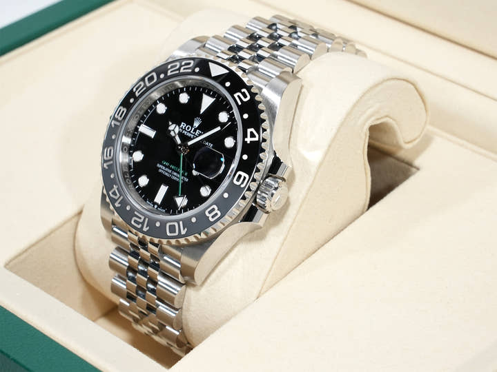 ロレックス GMTマスターII Ref.126710GRNR ステンレススチール ブラック文字盤 ジュビリーブレスレット 未使用 e5xuzzwc