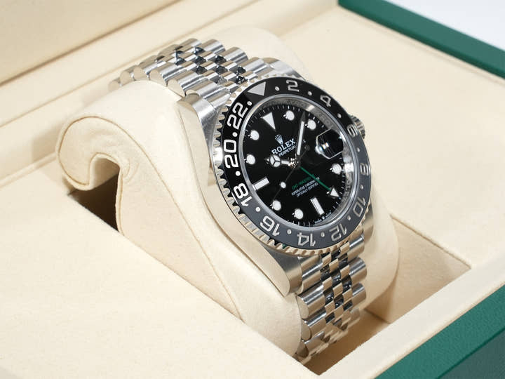 ロレックス GMTマスターII Ref.126710GRNR ステンレススチール ブラック文字盤 ジュビリーブレスレット 未使用 e5xuzzwc