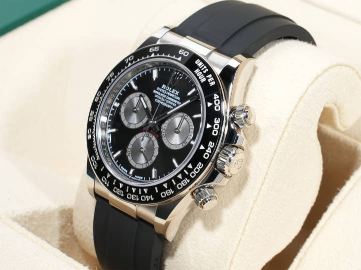ロレックス デイトナ Ref.126519LN ホワイトゴールド ブライトブラックxスチール文字盤 美品 dhtjma4k