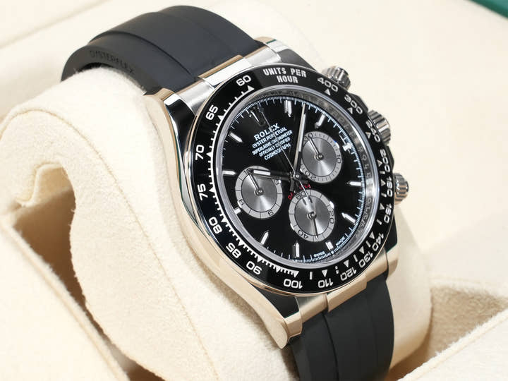 ロレックス デイトナ Ref.126519LN ホワイトゴールド ブライトブラックxスチール文字盤 美品 dhtjma4k