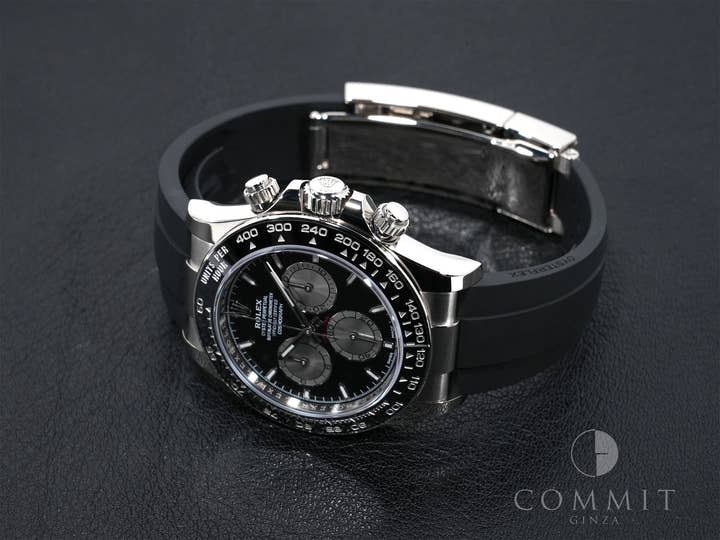 ロレックス デイトナ Ref.126519LN ホワイトゴールド ブライトブラックxスチール文字盤 美品 dhtjma4k