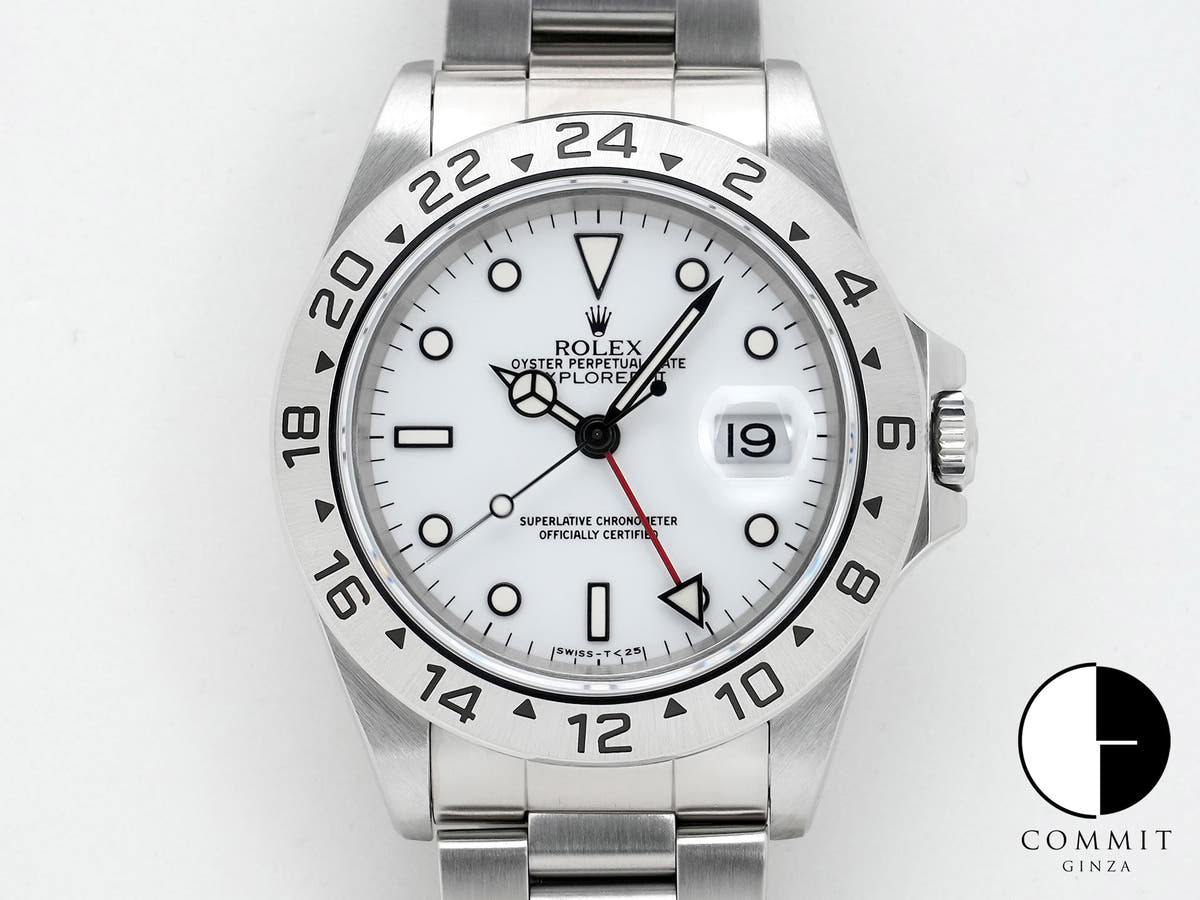 Rolex Explorer II Ref. 16570 Stainless Steel White Dial Oyster Bracelet, Excellent Condition zhu522oy