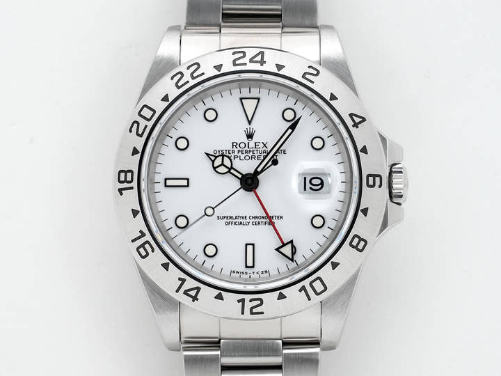 Rolex Explorer II Ref. 16570 Stainless Steel White Dial Oyster Bracelet, Excellent Condition zhu522oy