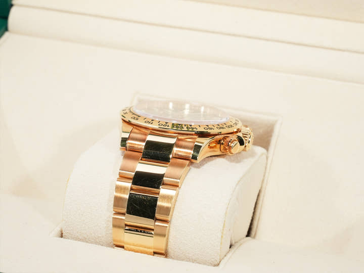 Rolex Daytona Ref. 116508 Yellow Gold Green Dial Pre-owned padbiess