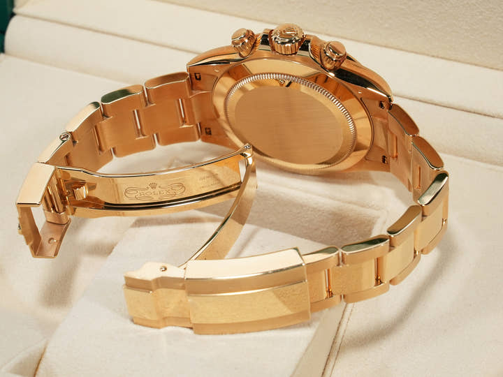 Rolex Daytona Ref. 116508 Yellow Gold Green Dial Pre-owned padbiess