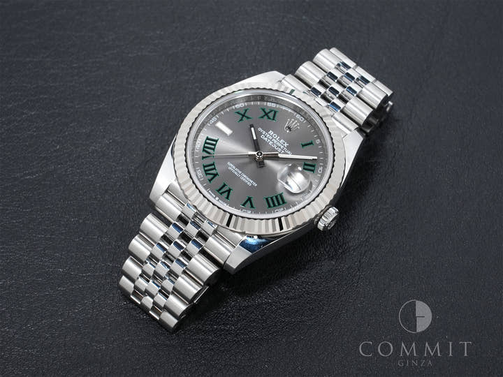 Rolex Datejust 41 Ref. 126334 Stainless Steel/White Gold Slate Roman Dial Jubilee Bracelet Pre-owned 2ja3s6rf