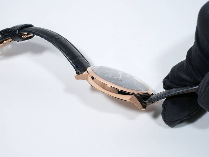 ヴァシュロンコンスタンタン パトリモニー レトログラード デイ/デイト Ref.4000U/000R-B516 ピンクゴールド ダークブルー文字盤 中古 dzu3bcvk