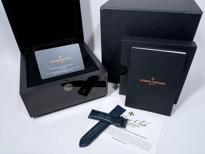 ヴァシュロンコンスタンタン パトリモニー レトログラード デイ/デイト Ref.4000U/000R-B516 ピンクゴールド ダークブルー文字盤 中古 dzu3bcvk