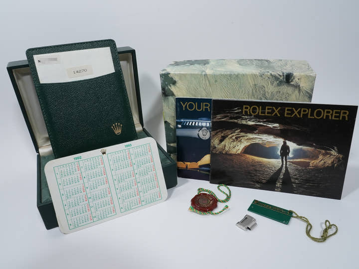 ロレックス エクスプローラーI Ref.14270 ステンレススチール ブラック文字盤 オイスターブレスレット 中古 9gbiqw9x