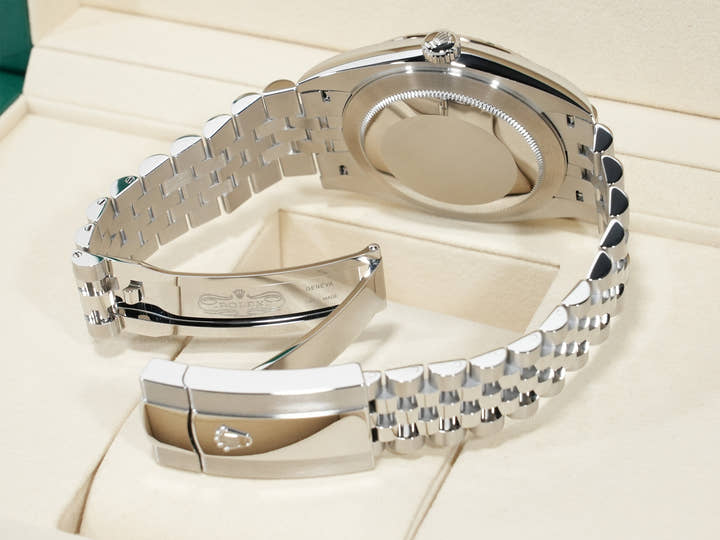 ロレックス デイトジャスト41 Ref.126334 ステンレススチール/ホワイトゴールド ブライトブルー文字盤 ジュビリーブレスレット 未使用 yvyrrdqf