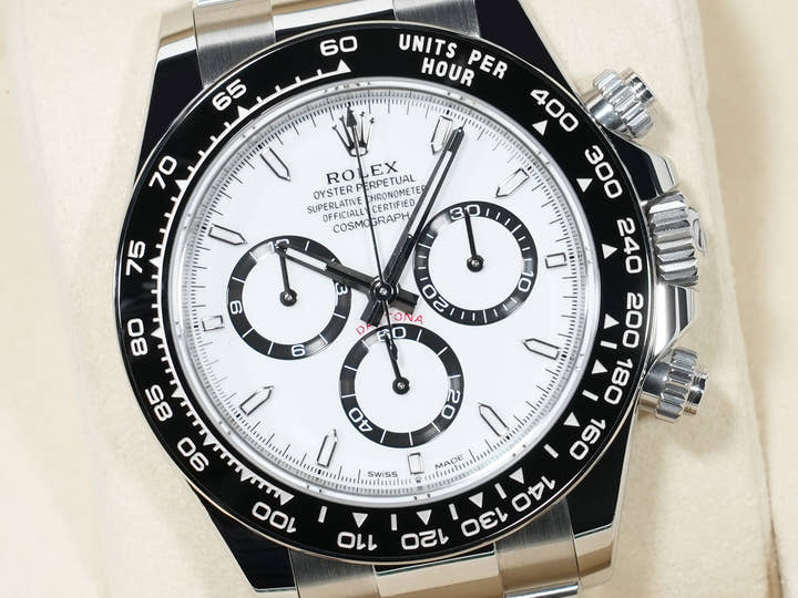 ロレックス デイトナ Ref.126500LN ステンレススチール ホワイト文字盤 未使用 hk4cevhv