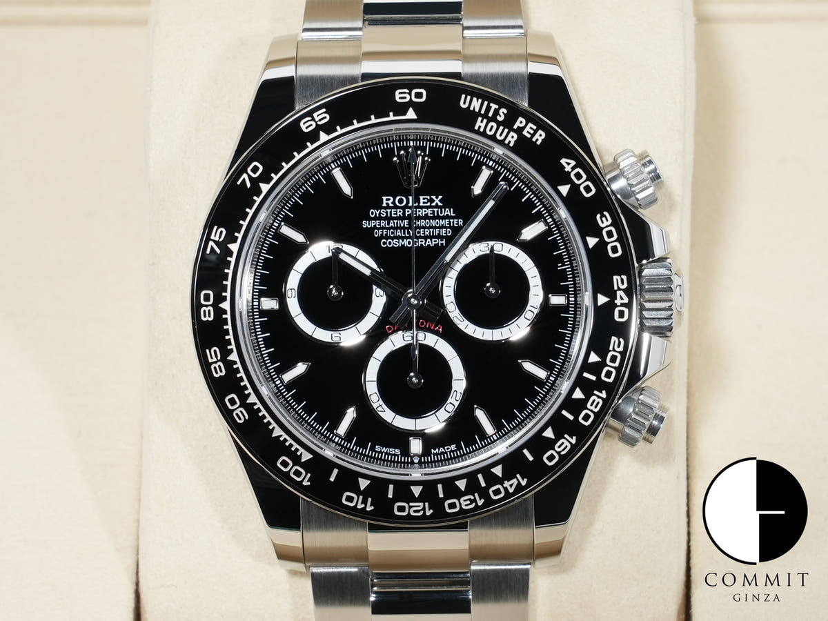 ロレックス デイトナ Ref.126500LN ステンレススチール ブラック文字盤 未使用 9a3jiwvb