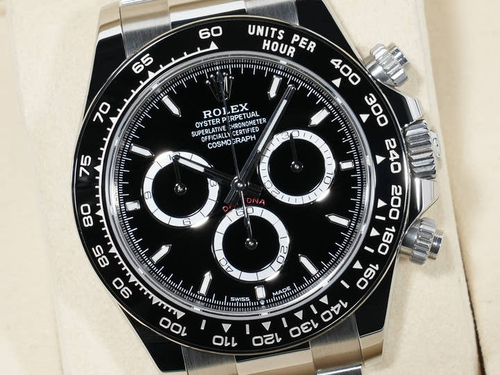 ロレックス デイトナ Ref.126500LN ステンレススチール ブラック文字盤 未使用 9a3jiwvb