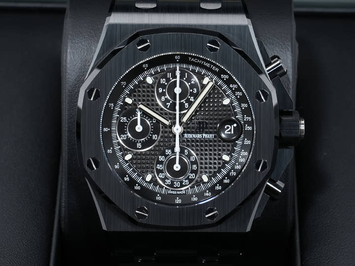 オーデマピゲ ロイヤルオーク オフショア クロノグラフ Ref.26238CE.OO.1300CE.01 ブラックセラミック ブラック文字盤 美品 bpbky2ej