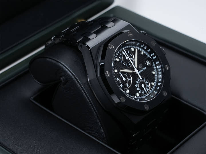 オーデマピゲ ロイヤルオーク オフショア クロノグラフ Ref.26238CE.OO.1300CE.01 ブラックセラミック ブラック文字盤 美品 bpbky2ej