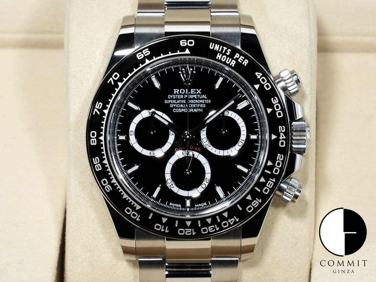 ロレックス デイトナ Ref.126500LN ステンレススチール ブラック文字盤 美品 o2h5vf4m