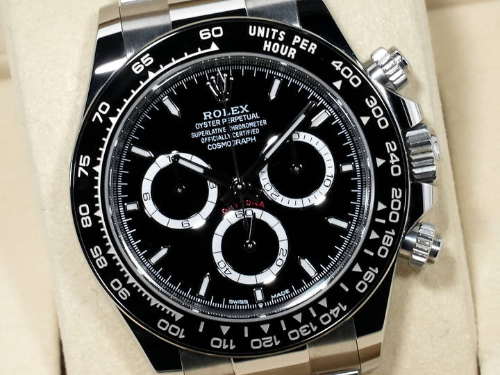 ロレックス デイトナ Ref.126500LN ステンレススチール ブラック文字盤 美品 o2h5vf4m