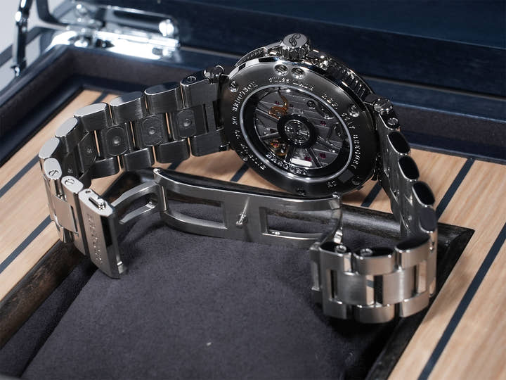 ブレゲ マリーン Ref.5517TI/Y1/TZ0 チタニウム ブルー文字盤 美中古 5ux4bukh