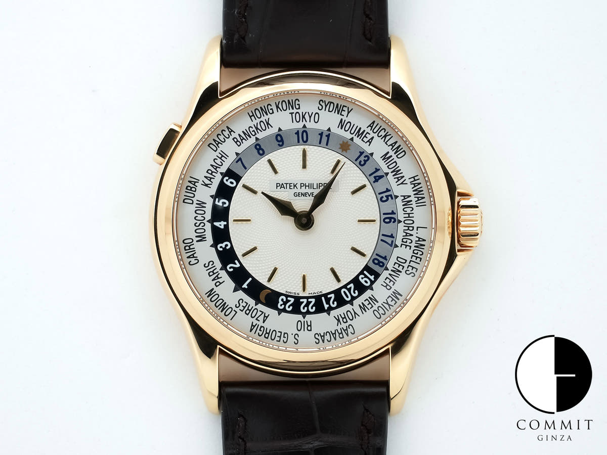 パテックフィリップ コンプリケーション ワールドタイム Ref.5110J-001 イエローゴールド シルバー文字盤 中古 a3asybwr