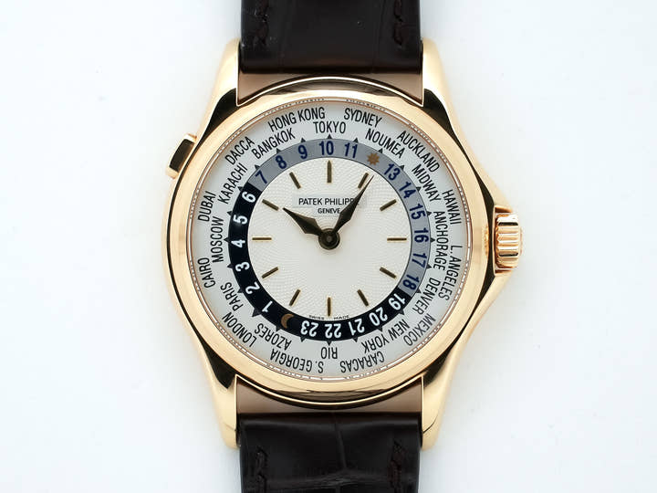 パテックフィリップ コンプリケーション ワールドタイム Ref.5110J-001 イエローゴールド シルバー文字盤 中古 a3asybwr