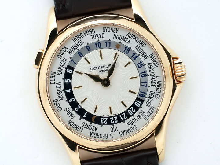 パテックフィリップ コンプリケーション ワールドタイム Ref.5110J-001 イエローゴールド シルバー文字盤 中古 a3asybwr