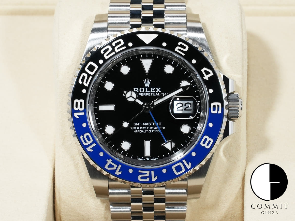 Rolex GMT-Master II Ref. 126710BLNR Stainless Steel Black Dial Jubilee Bracelet Unused biwafrep