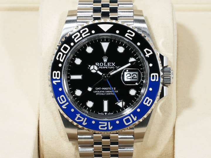 Rolex GMT-Master II Ref. 126710BLNR Stainless Steel Black Dial Jubilee Bracelet Unused biwafrep