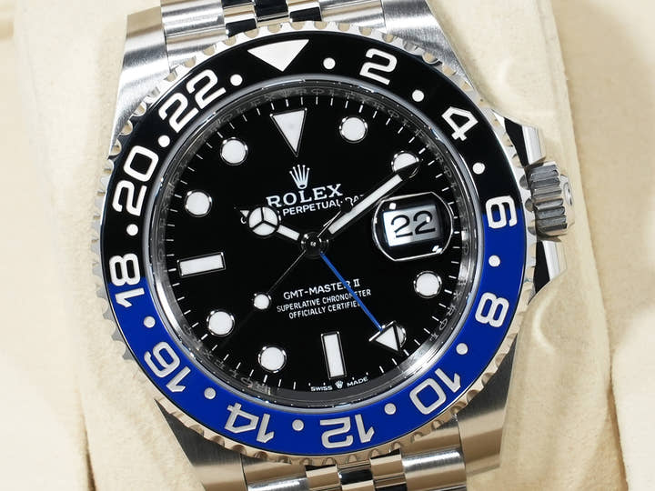 Rolex GMT-Master II Ref. 126710BLNR Stainless Steel Black Dial Jubilee Bracelet Unused biwafrep