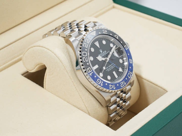 Rolex GMT-Master II Ref. 126710BLNR Stainless Steel Black Dial Jubilee Bracelet Unused biwafrep