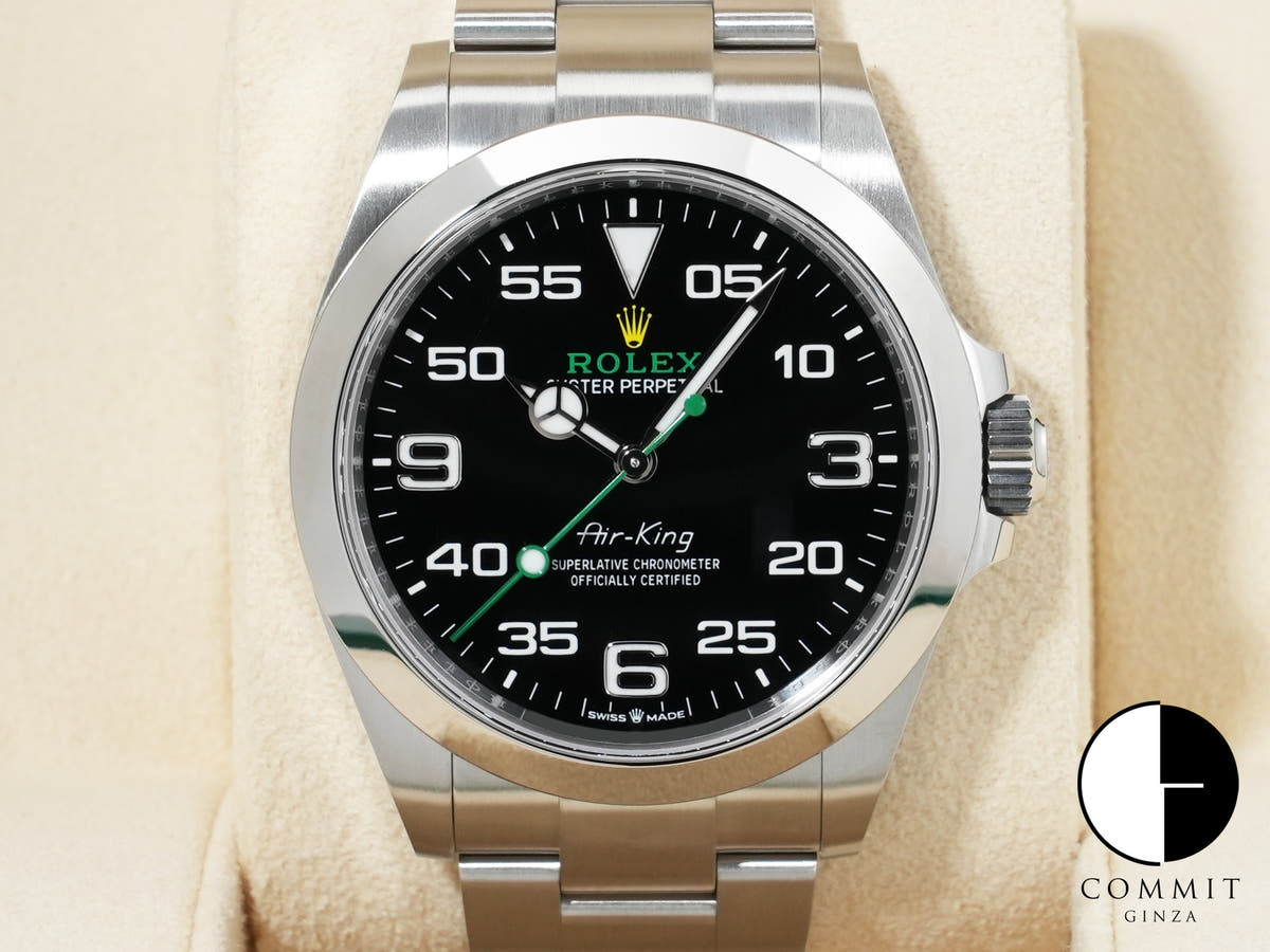 ロレックス エアキング Ref.126900 ステンレススチール ブラック文字盤 オイスターブレスレット 未使用 89wpmv8i