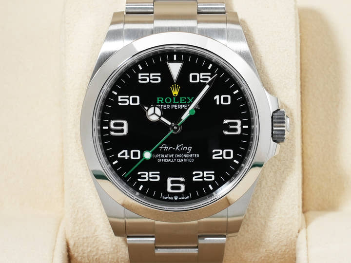 ロレックス エアキング Ref.126900 ステンレススチール ブラック文字盤 オイスターブレスレット 未使用 89wpmv8i