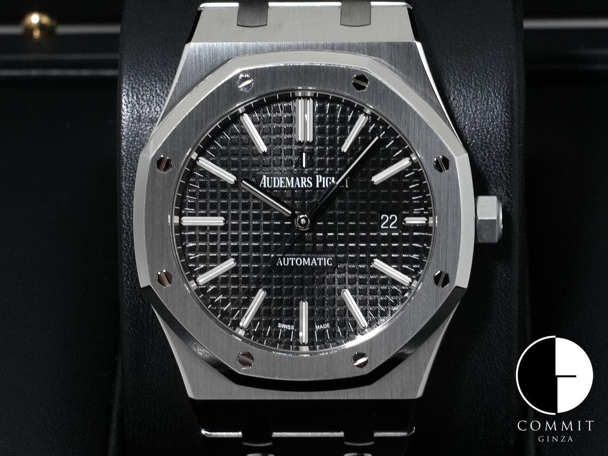 Audemars Piguet Royal Oak Ref. 15400ST.OO.1220ST.01 Stainless Steel Black Dial, Excellent Condition 7pyw6rbt
