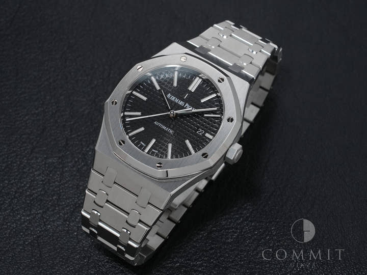 Audemars Piguet Royal Oak Ref. 15400ST.OO.1220ST.01 Stainless Steel Black Dial, Excellent Condition 7pyw6rbt