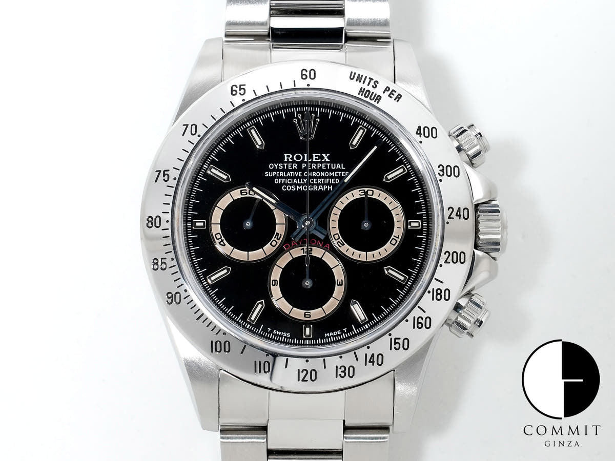 ロレックス デイトナ エルプリメロ Ref.16520 ステンレススチール ブラック文字盤 美中古 fs8j2ro6