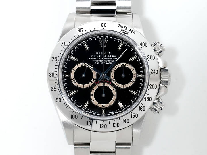 ロレックス デイトナ エルプリメロ Ref.16520 ステンレススチール ブラック文字盤 美中古 fs8j2ro6