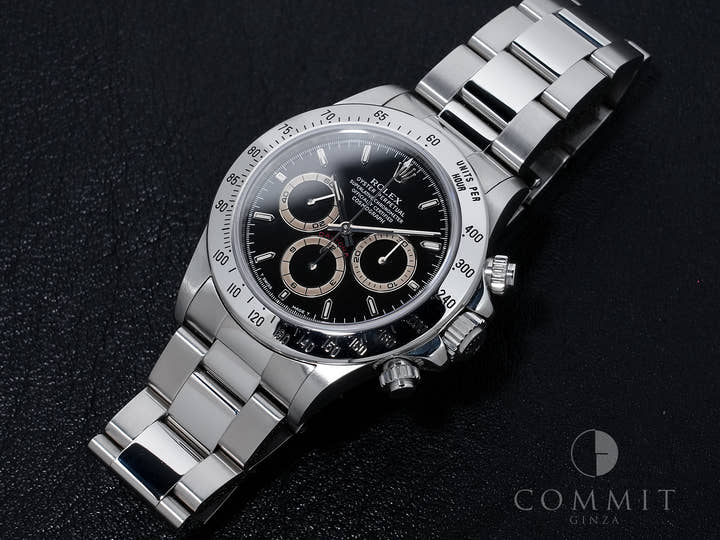 ロレックス デイトナ エルプリメロ Ref.16520 ステンレススチール ブラック文字盤 美中古 fs8j2ro6