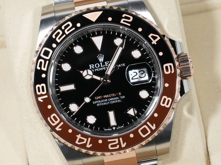 ロレックス GMTマスターII Ref.126711CHNR ステンレススチール/エバーローズゴールド ブラック文字盤 オイスターブレスレット 未使用 4qpc4gfn