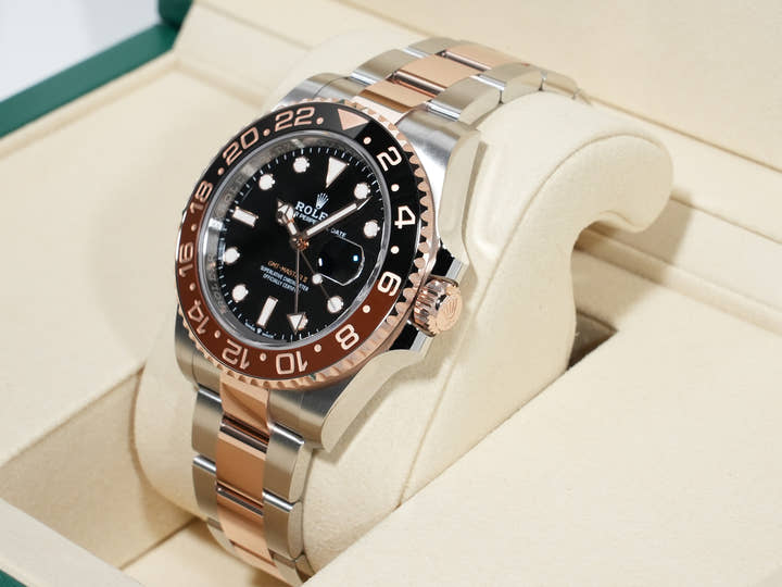 ロレックス GMTマスターII Ref.126711CHNR ステンレススチール/エバーローズゴールド ブラック文字盤 オイスターブレスレット 未使用 4qpc4gfn