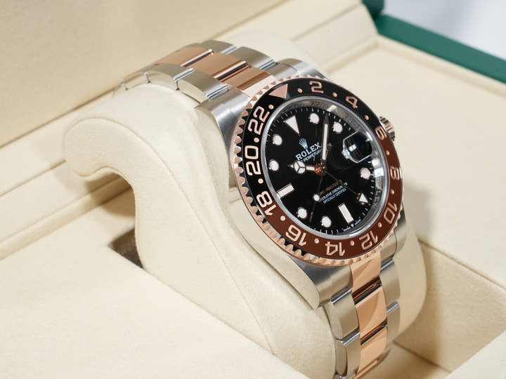 ロレックス GMTマスターII Ref.126711CHNR ステンレススチール/エバーローズゴールド ブラック文字盤 オイスターブレスレット 未使用 4qpc4gfn
