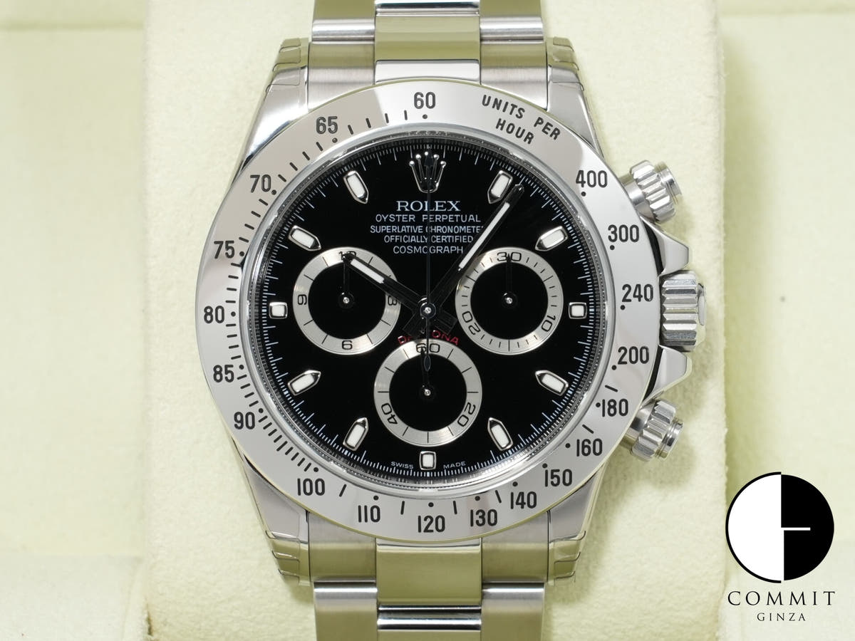 Rolex Daytona Ref. 116520 Stainless Steel Black Dial Unused vwob8bms