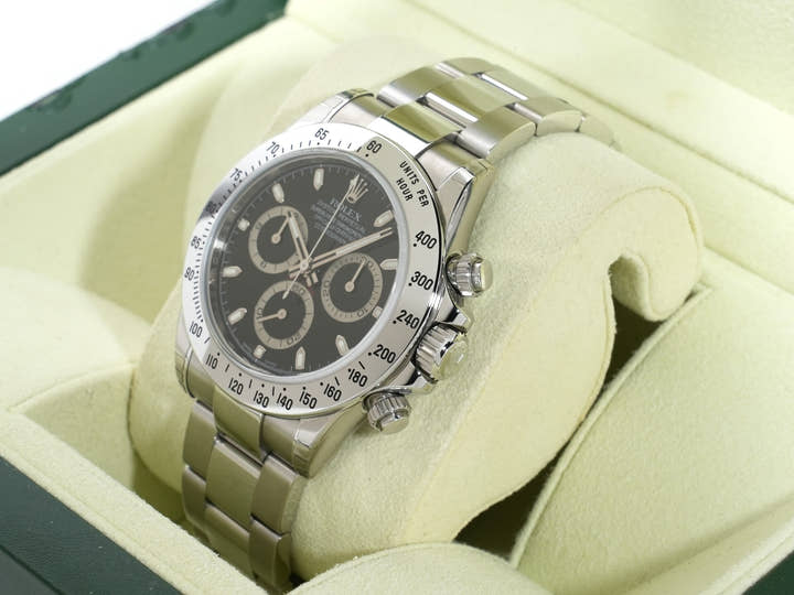 Rolex Daytona Ref. 116520 Stainless Steel Black Dial Unused vwob8bms