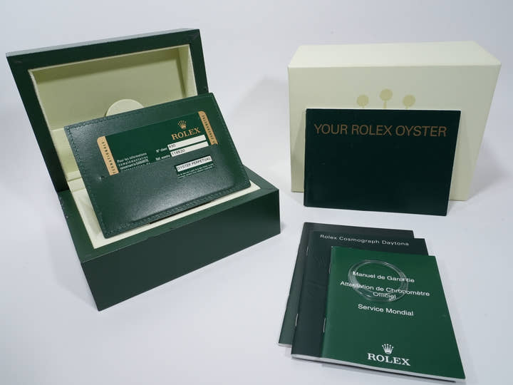 Rolex Daytona Ref. 116520 Stainless Steel Black Dial Unused vwob8bms