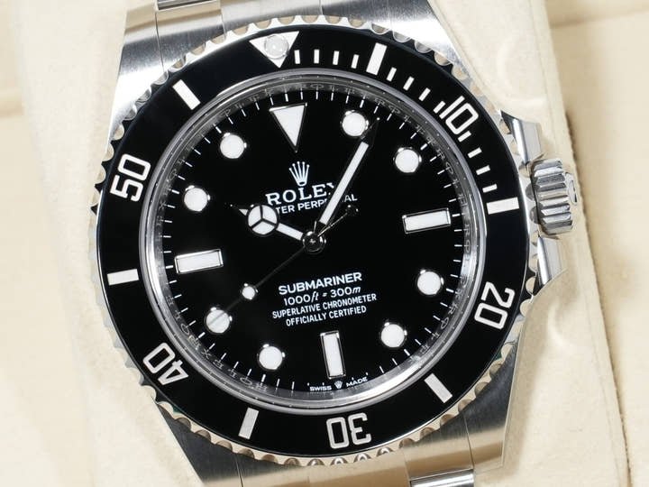Rolex Submariner No-Date Ref. 124060 Stainless Steel Black Dial Unused awuaw6wt