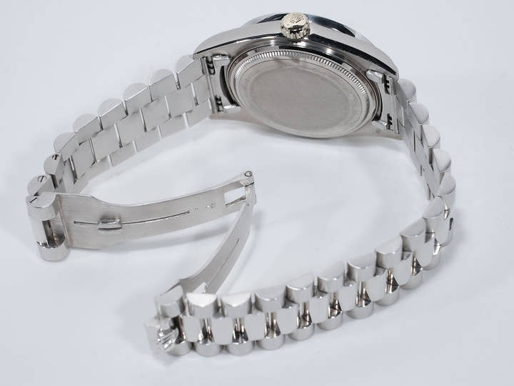 ロレックス デイデイト36 Ref.1804 ホワイトゴールド ブルー文字盤 中古 87kmwa6v