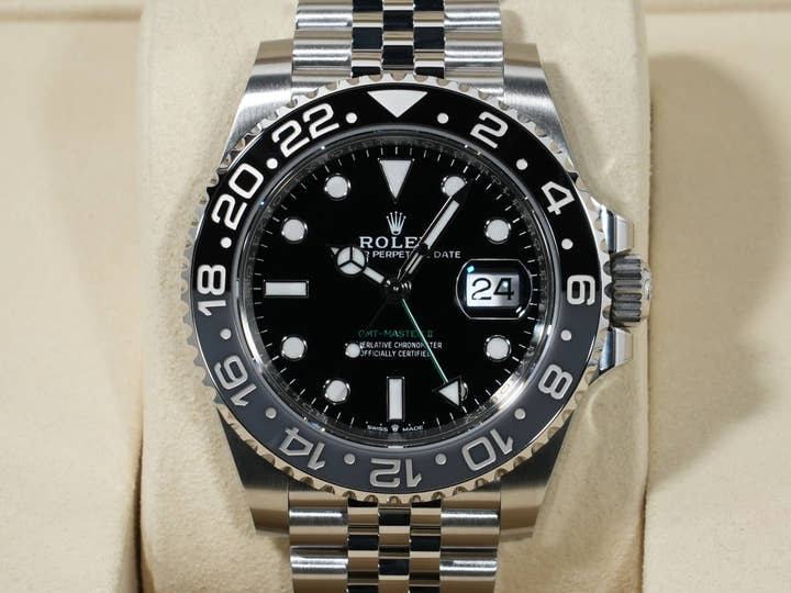 Rolex GMT-Master II Ref. 126710GRNR Stainless Steel Black Dial Jubilee Bracelet Unused y2wdsnzz