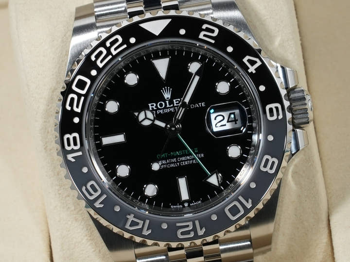 Rolex GMT-Master II Ref. 126710GRNR Stainless Steel Black Dial Jubilee Bracelet Unused y2wdsnzz